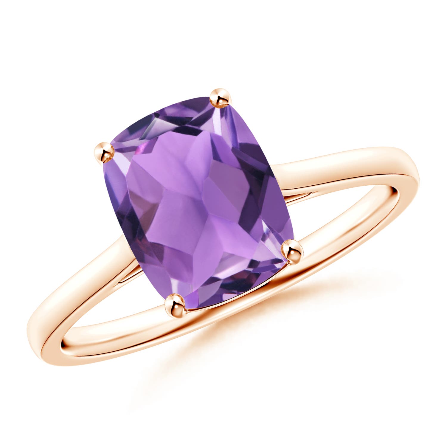 AA - Amethyst / 2 CT / 14 KT Rose Gold