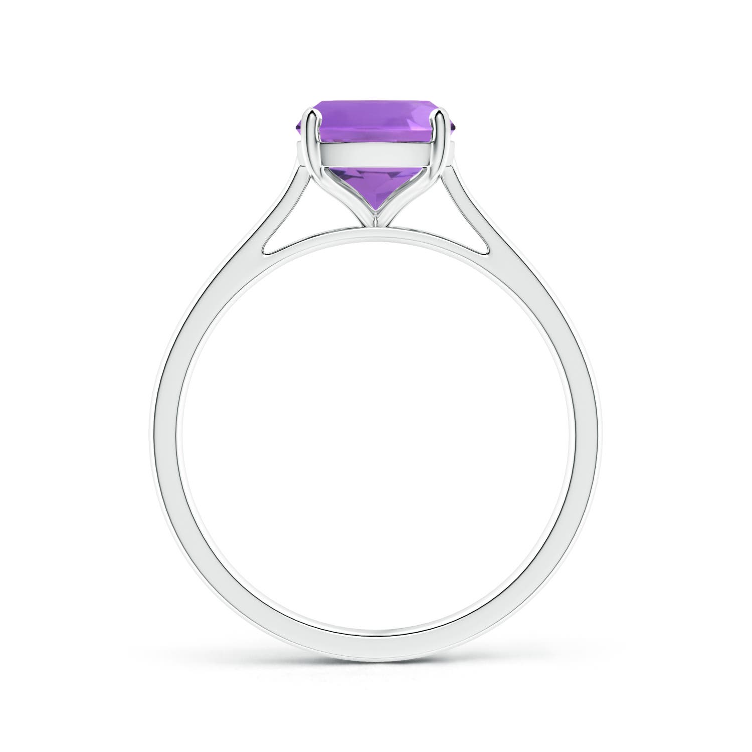 AA - Amethyst / 2 CT / 14 KT White Gold