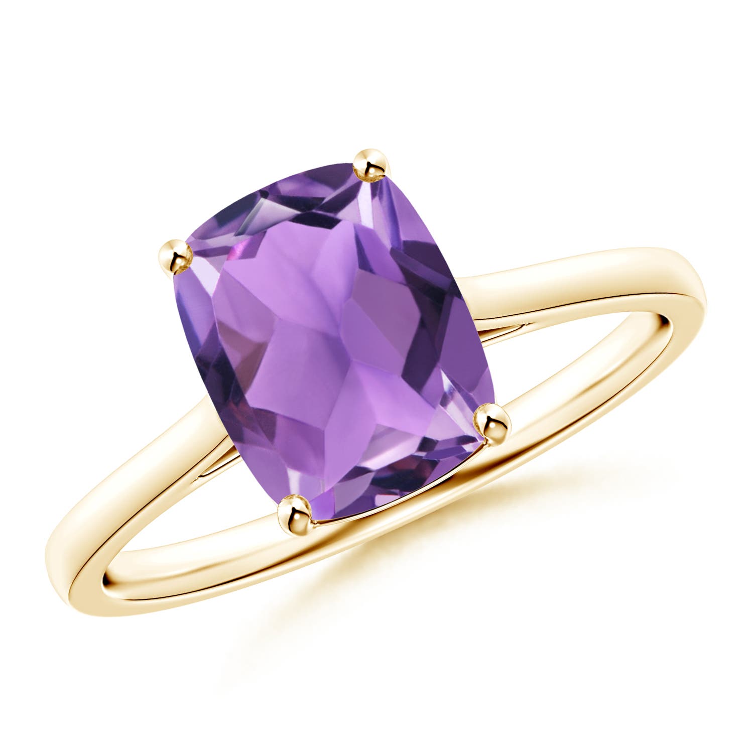 AA - Amethyst / 2 CT / 14 KT Yellow Gold