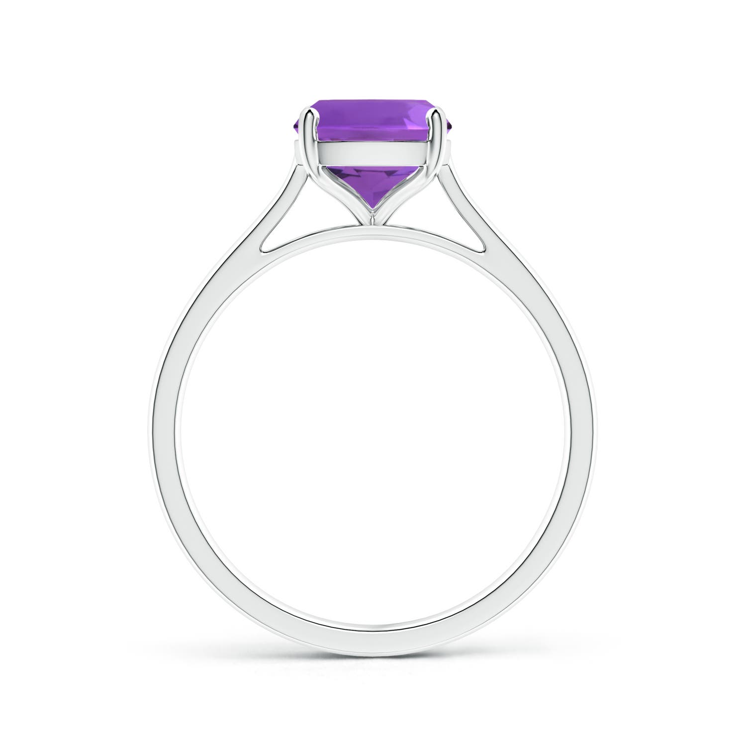 AAA - Amethyst / 2 CT / 14 KT White Gold