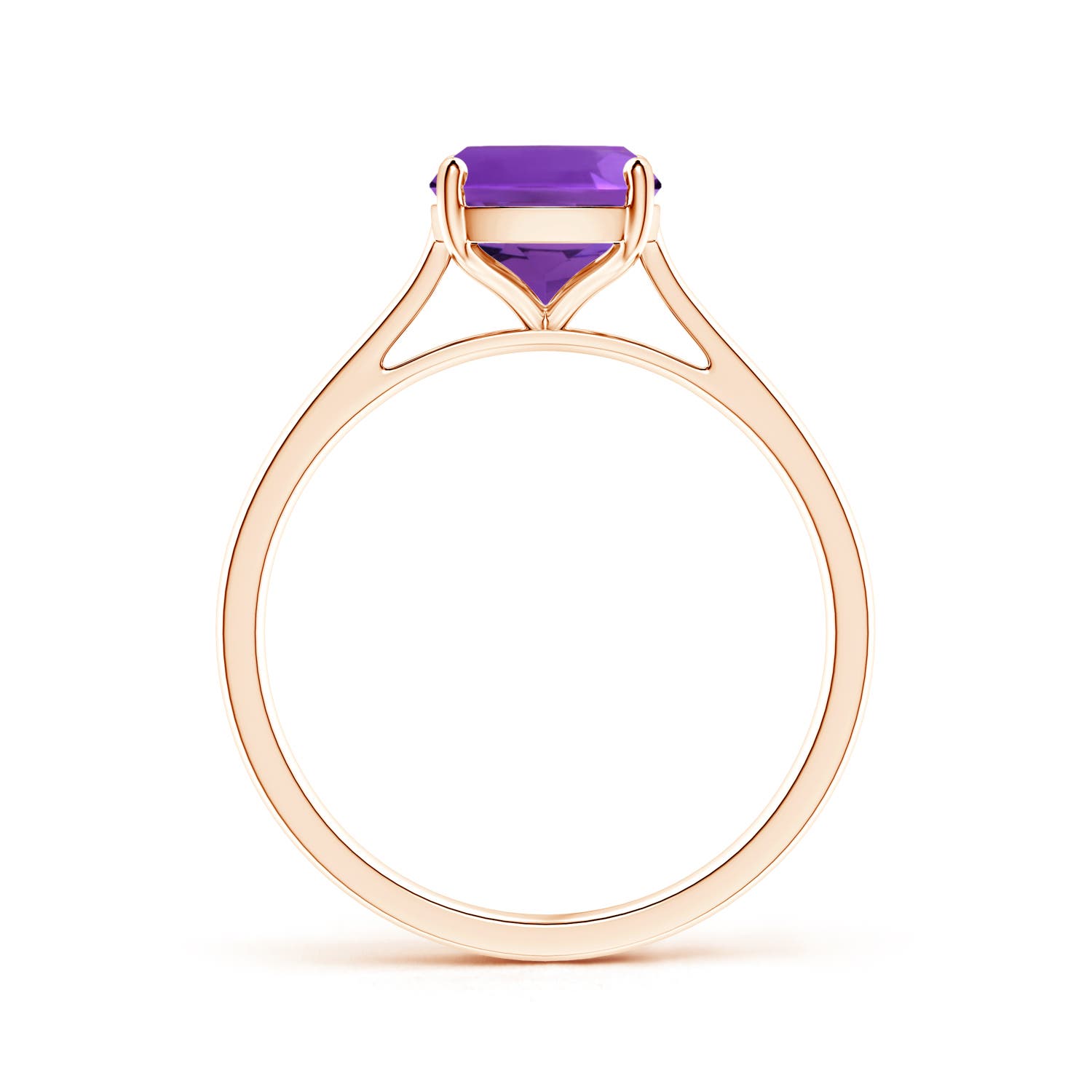 AAAA - Amethyst / 2 CT / 14 KT Rose Gold