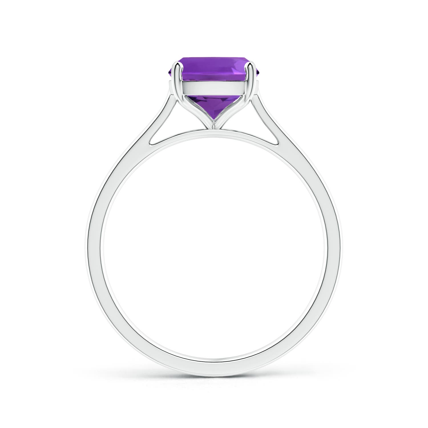 AAAA - Amethyst / 2 CT / 14 KT White Gold