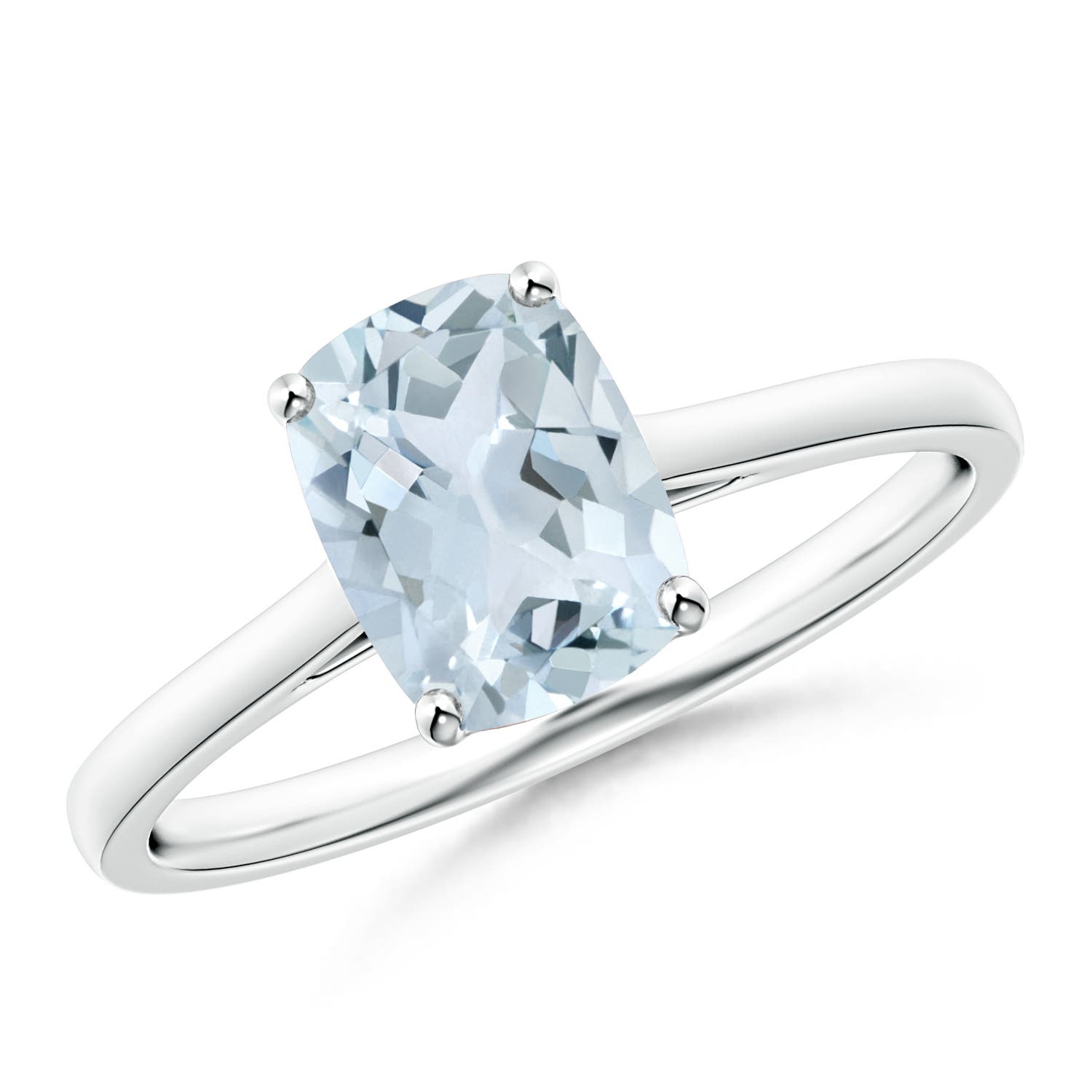 A - Aquamarine / 1.2 CT / 14 KT White Gold