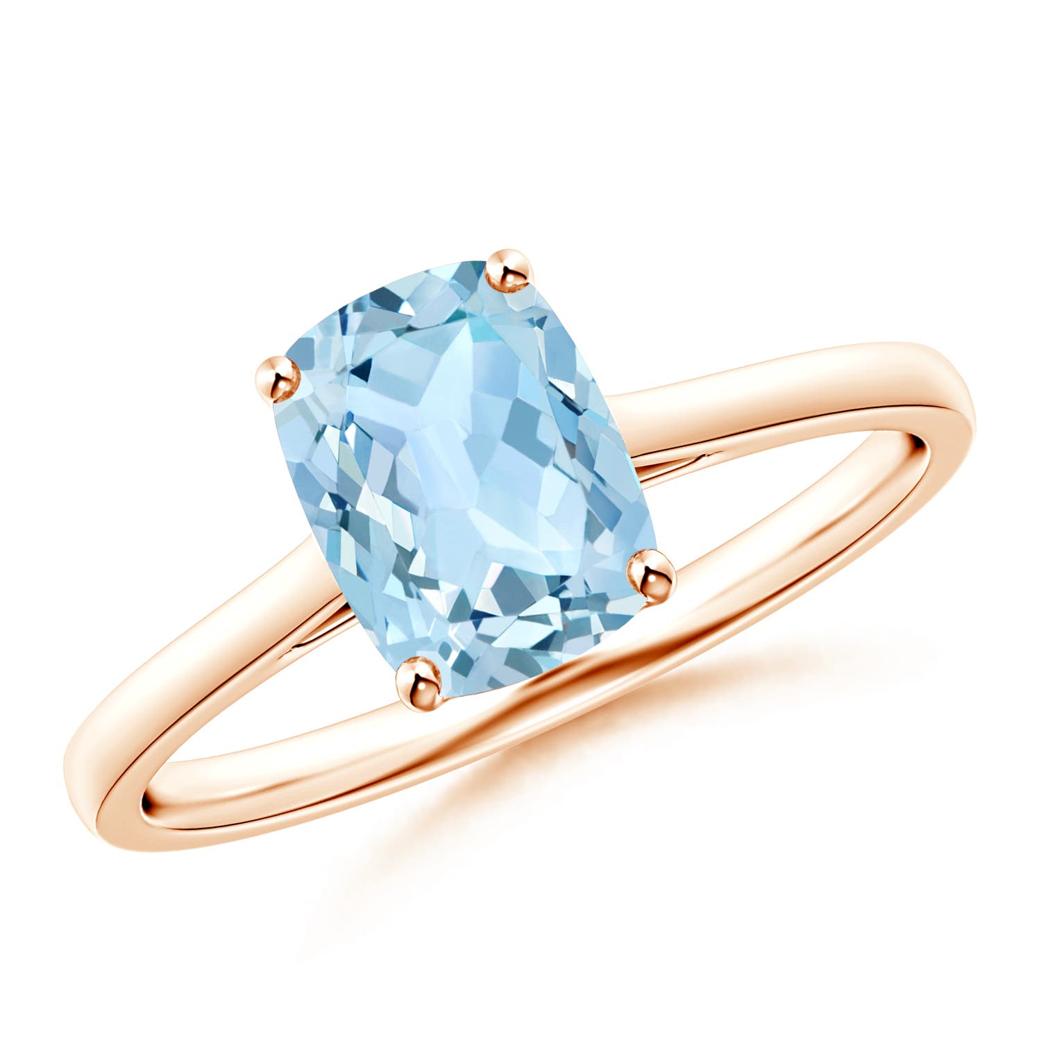 AAA - Aquamarine / 1.2 CT / 14 KT Rose Gold