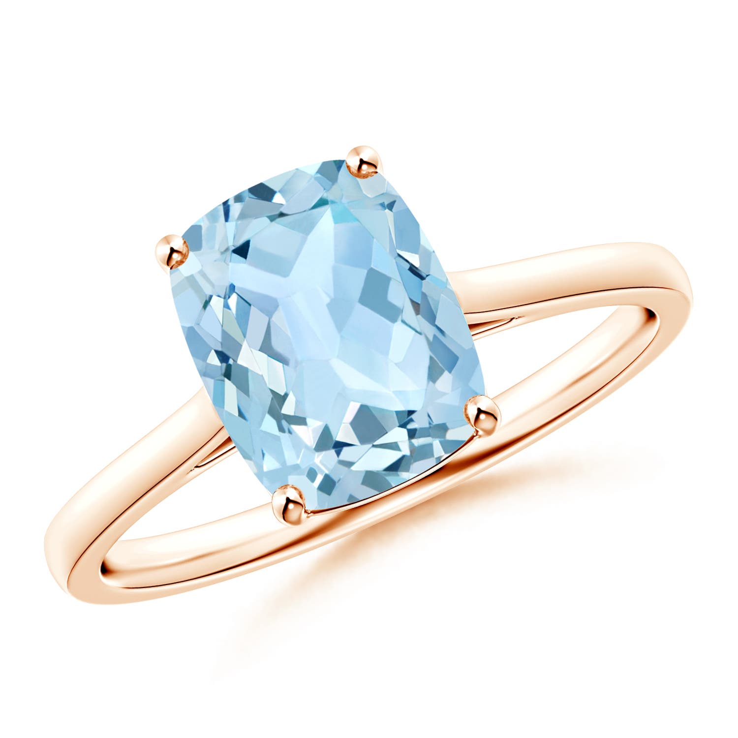 AAA - Aquamarine / 1.85 CT / 14 KT Rose Gold