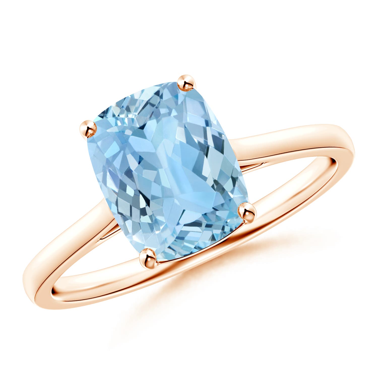 AAAA - Aquamarine / 1.85 CT / 14 KT Rose Gold