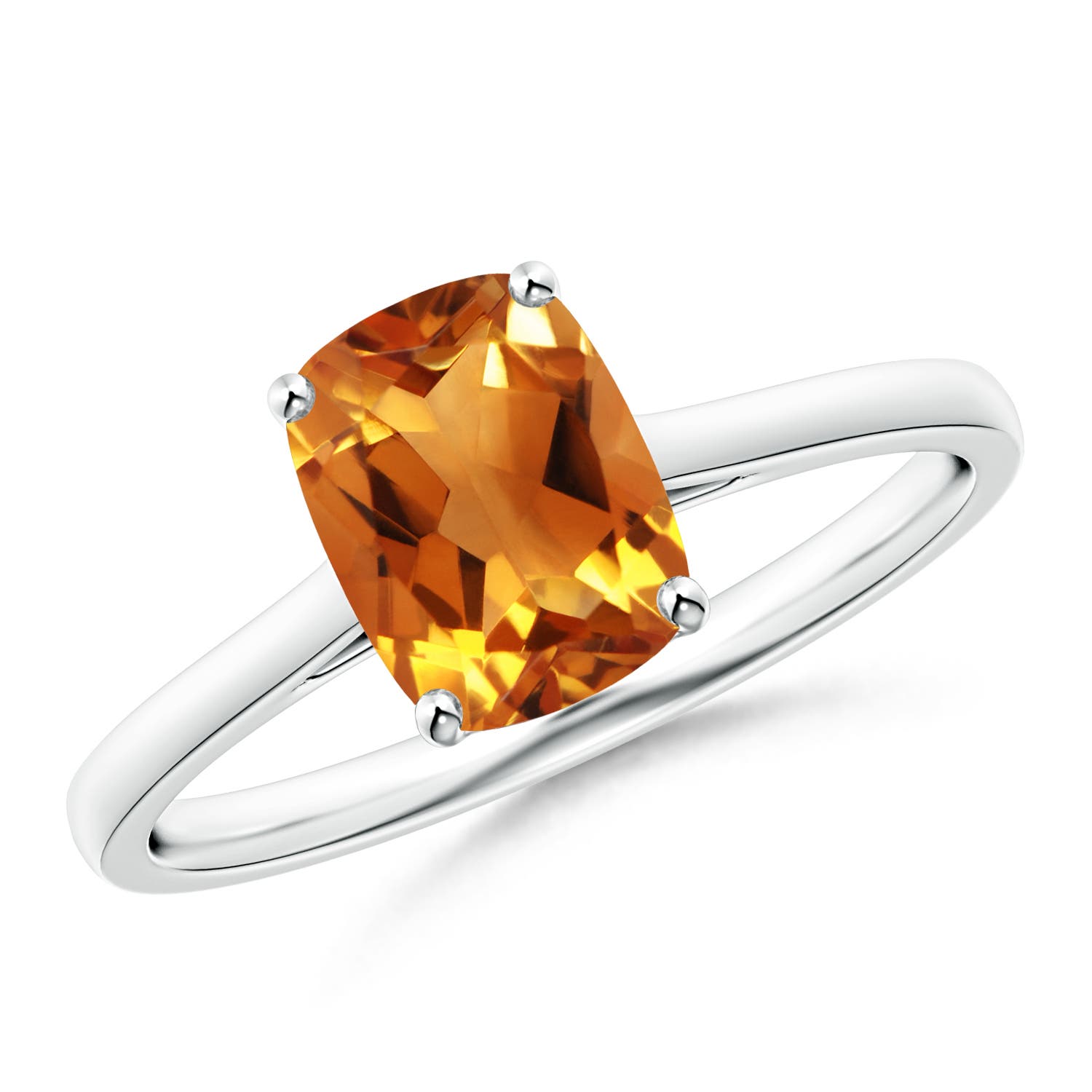 AAA - Citrine / 1.35 CT / 14 KT White Gold