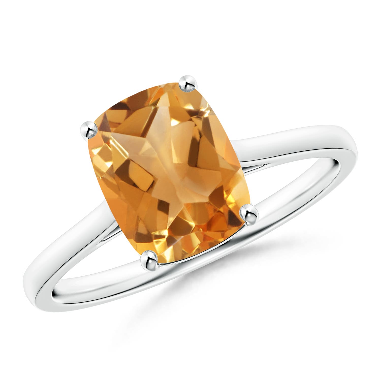 A - Citrine / 1.95 CT / 14 KT White Gold