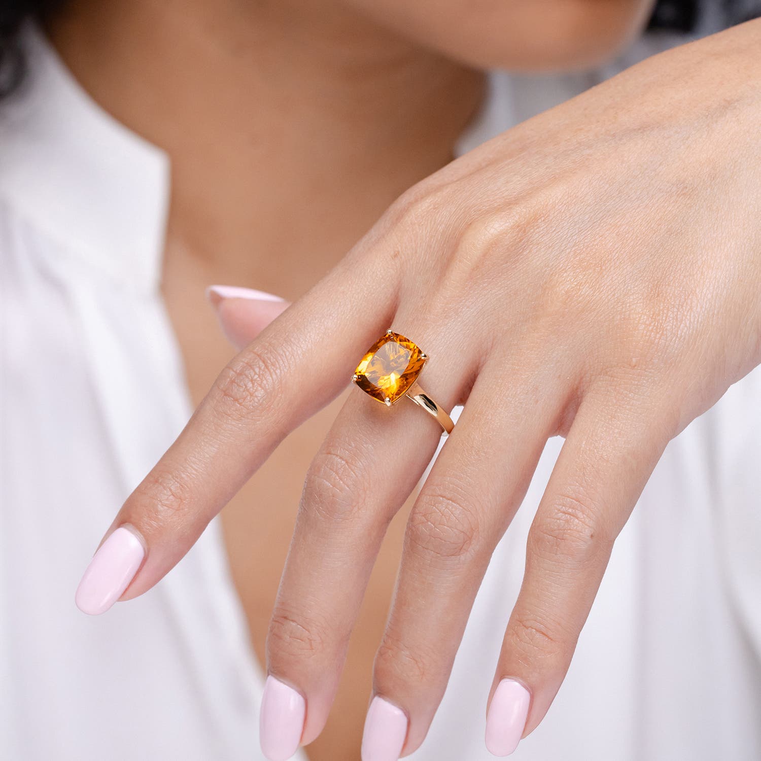 A - Citrine / 1.35 CT / 14 KT Yellow Gold