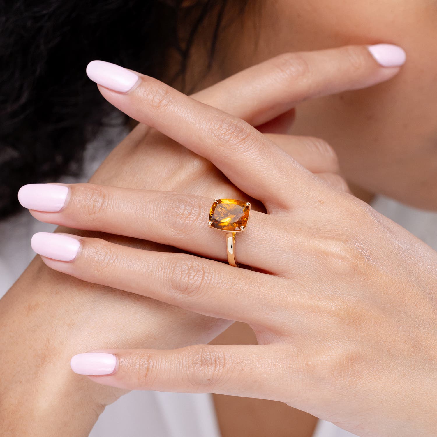 A - Citrine / 1.35 CT / 14 KT Yellow Gold