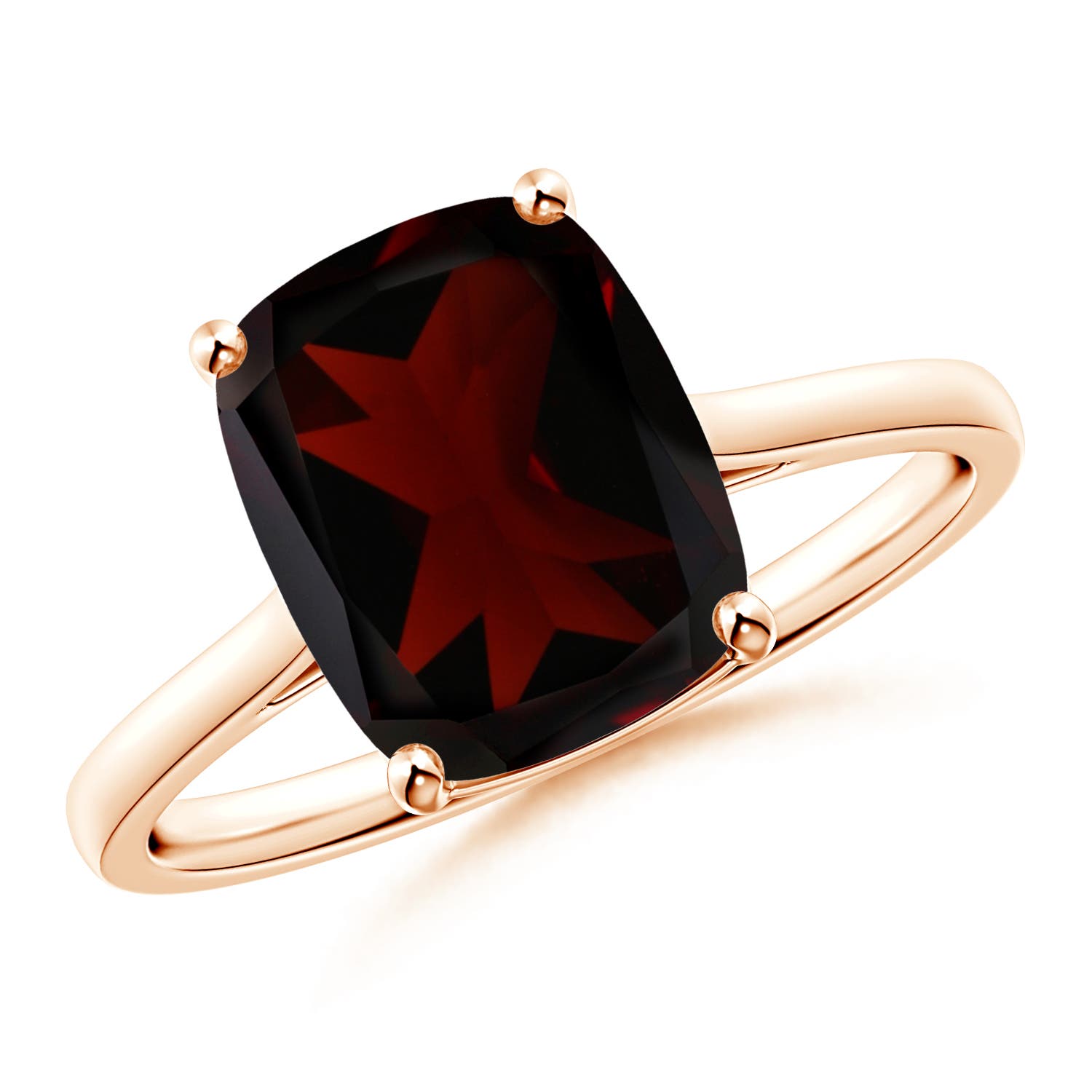 A - Garnet / 3.35 CT / 14 KT Rose Gold