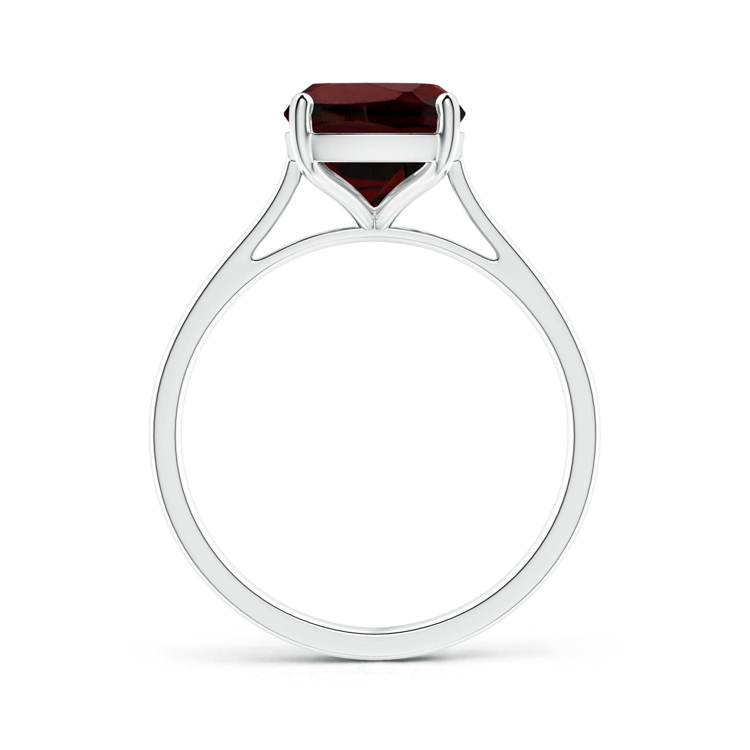 AA - Garnet / 3.35 CT / 14 KT White Gold