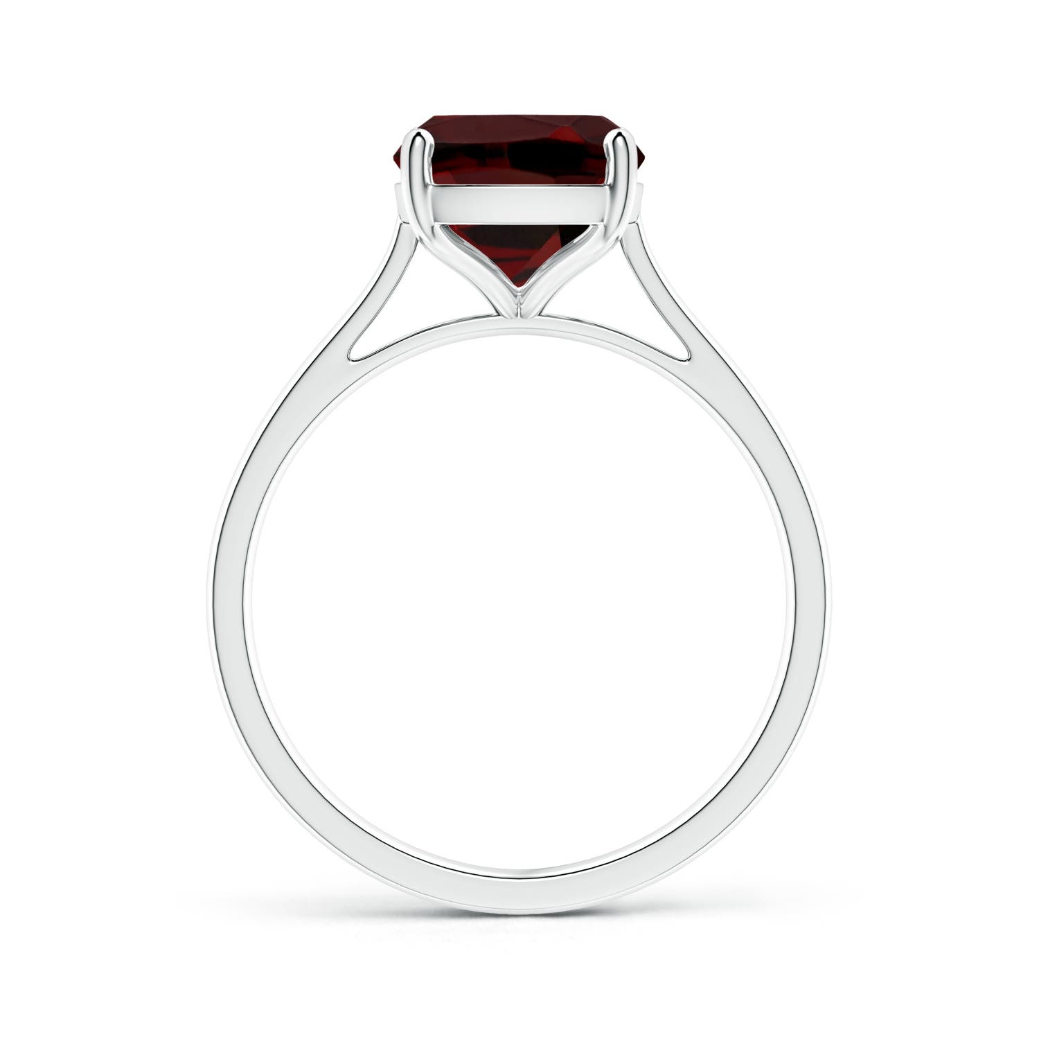 AAA - Garnet / 3.35 CT / 14 KT White Gold