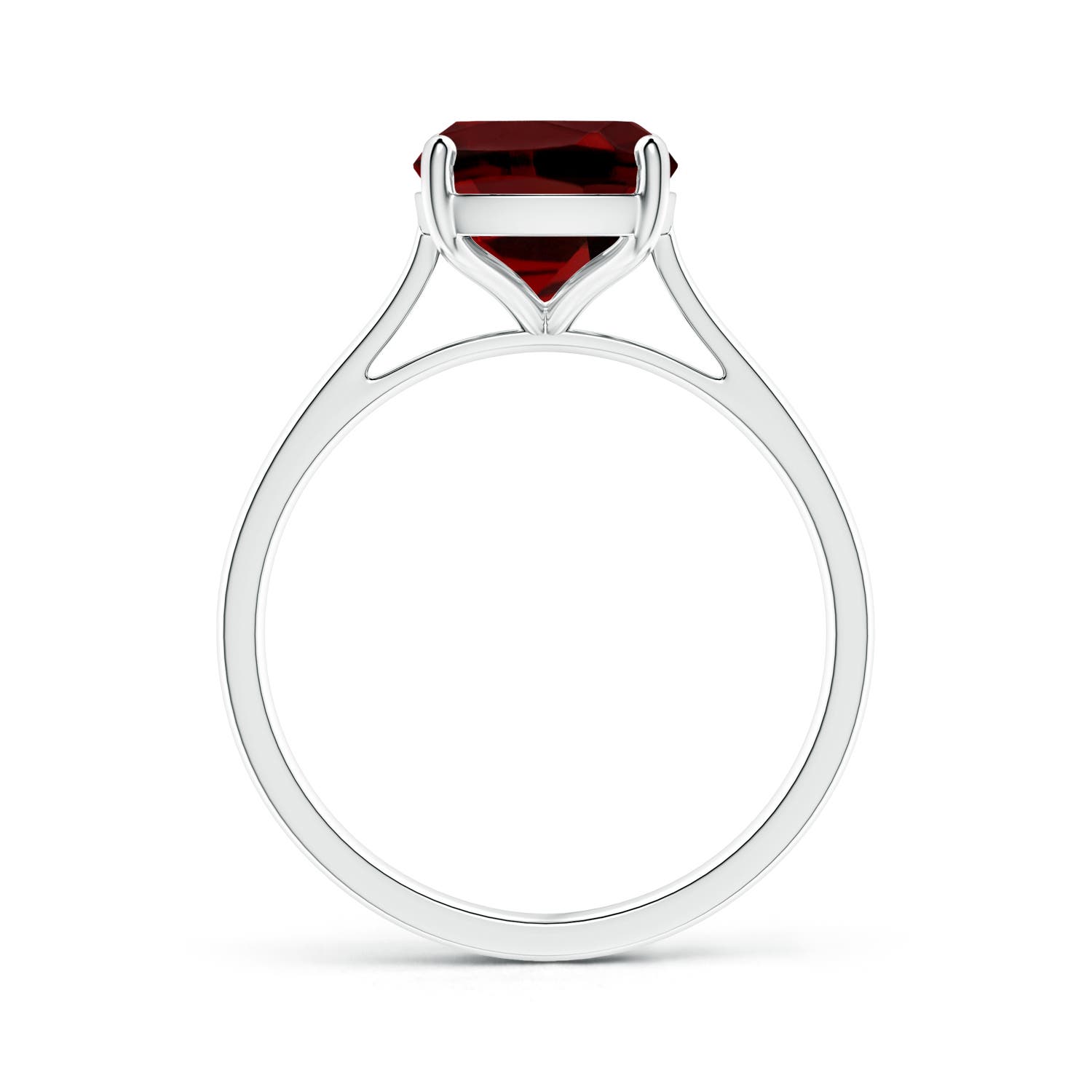 AAAA - Garnet / 3.35 CT / 14 KT White Gold