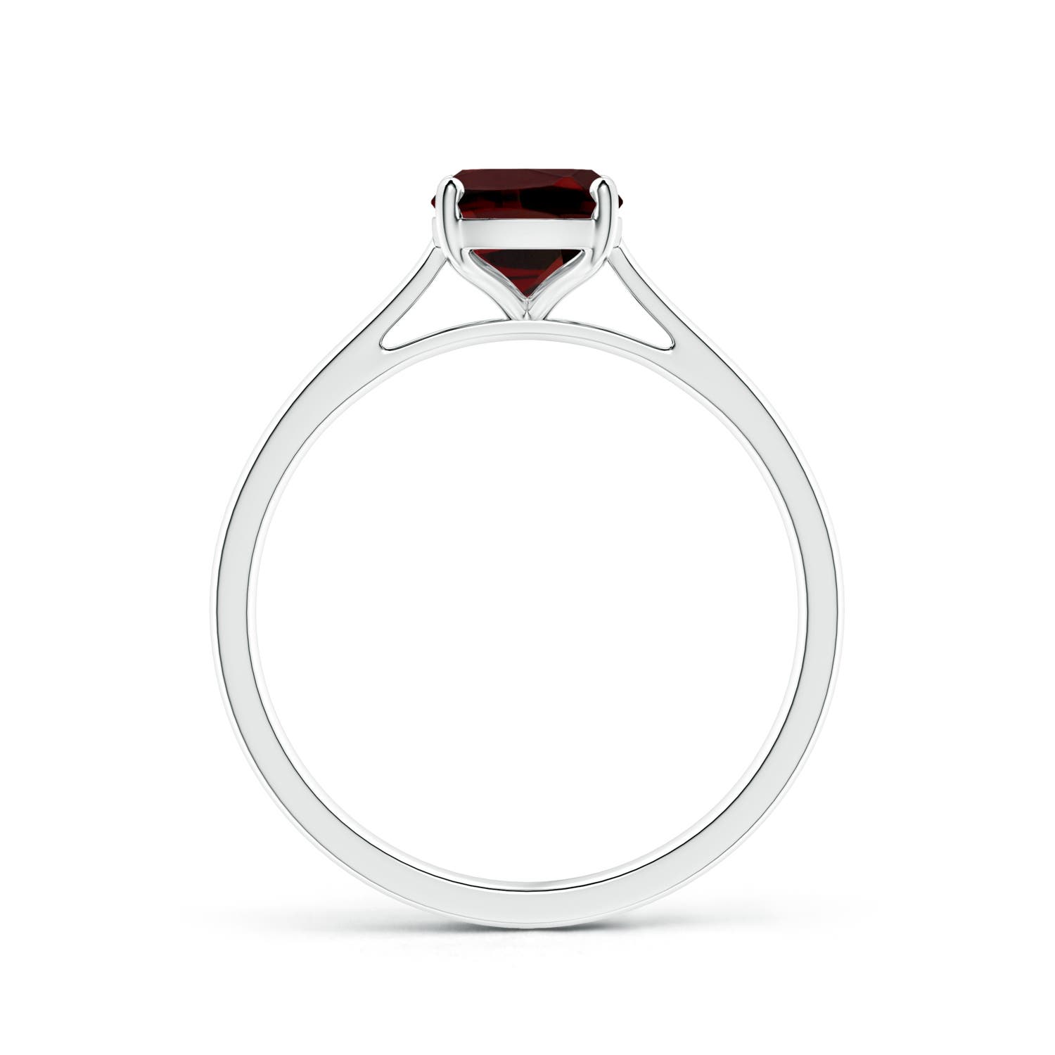 AAA - Garnet / 1.6 CT / 14 KT White Gold