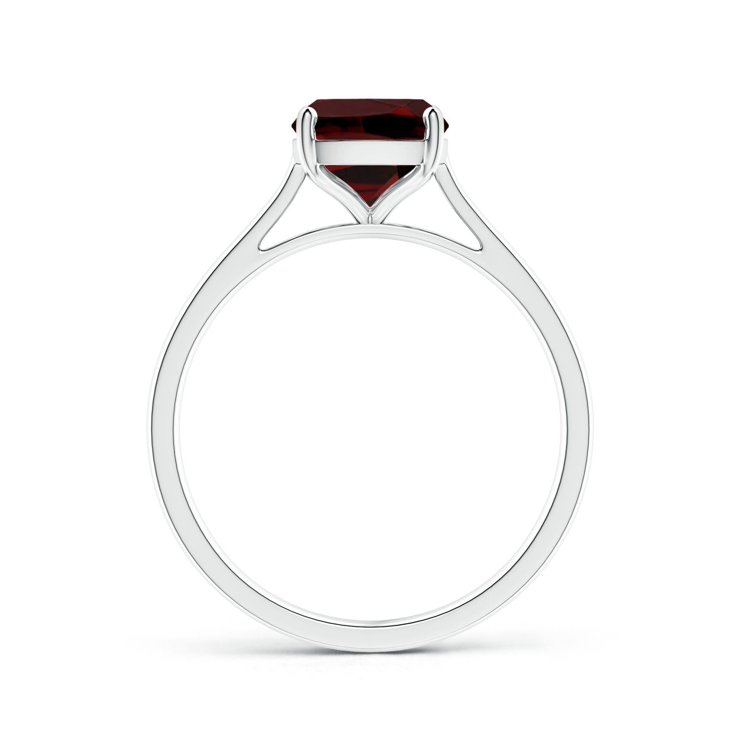 AAA - Garnet / 2.9 CT / 14 KT White Gold