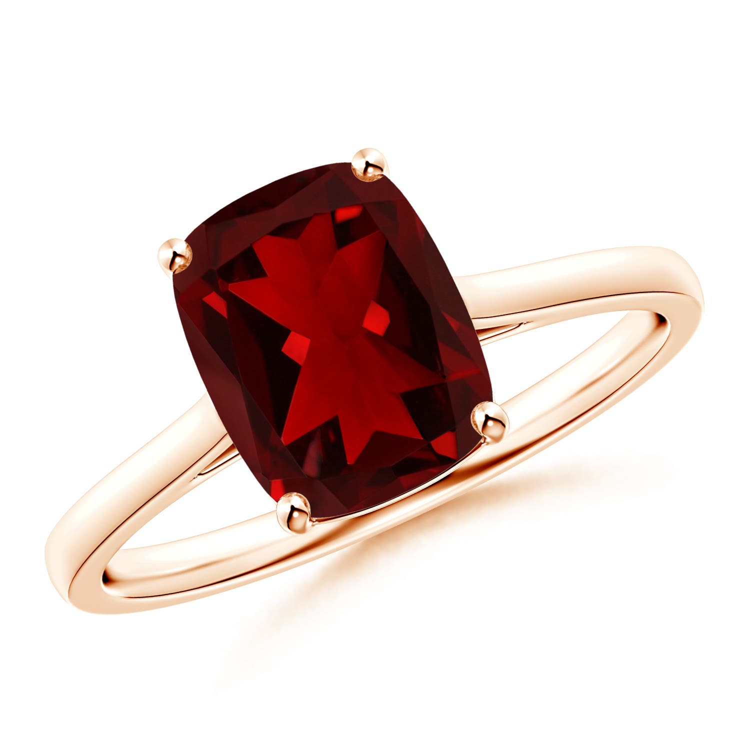 AAAA - Garnet / 2.9 CT / 14 KT Rose Gold