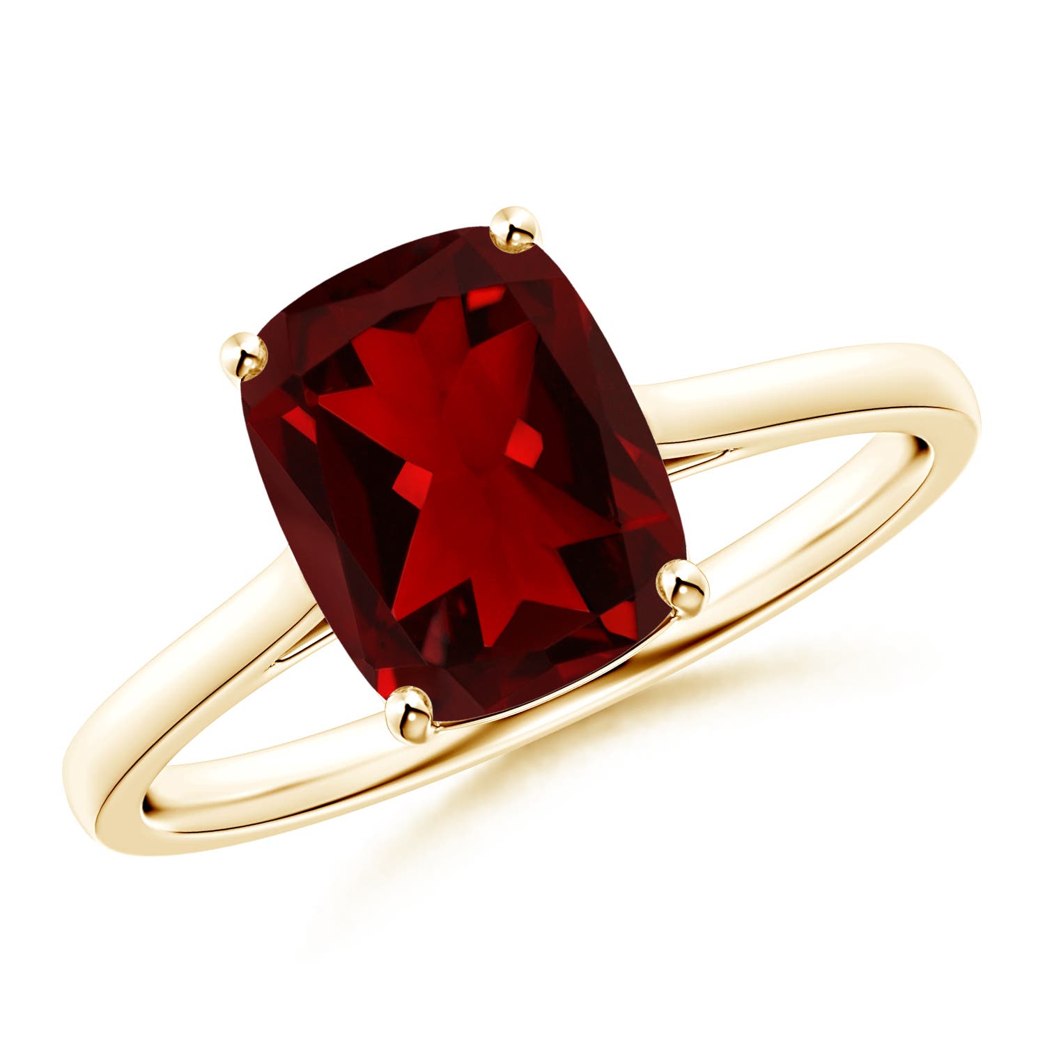 AAAA - Garnet / 2.9 CT / 14 KT Yellow Gold