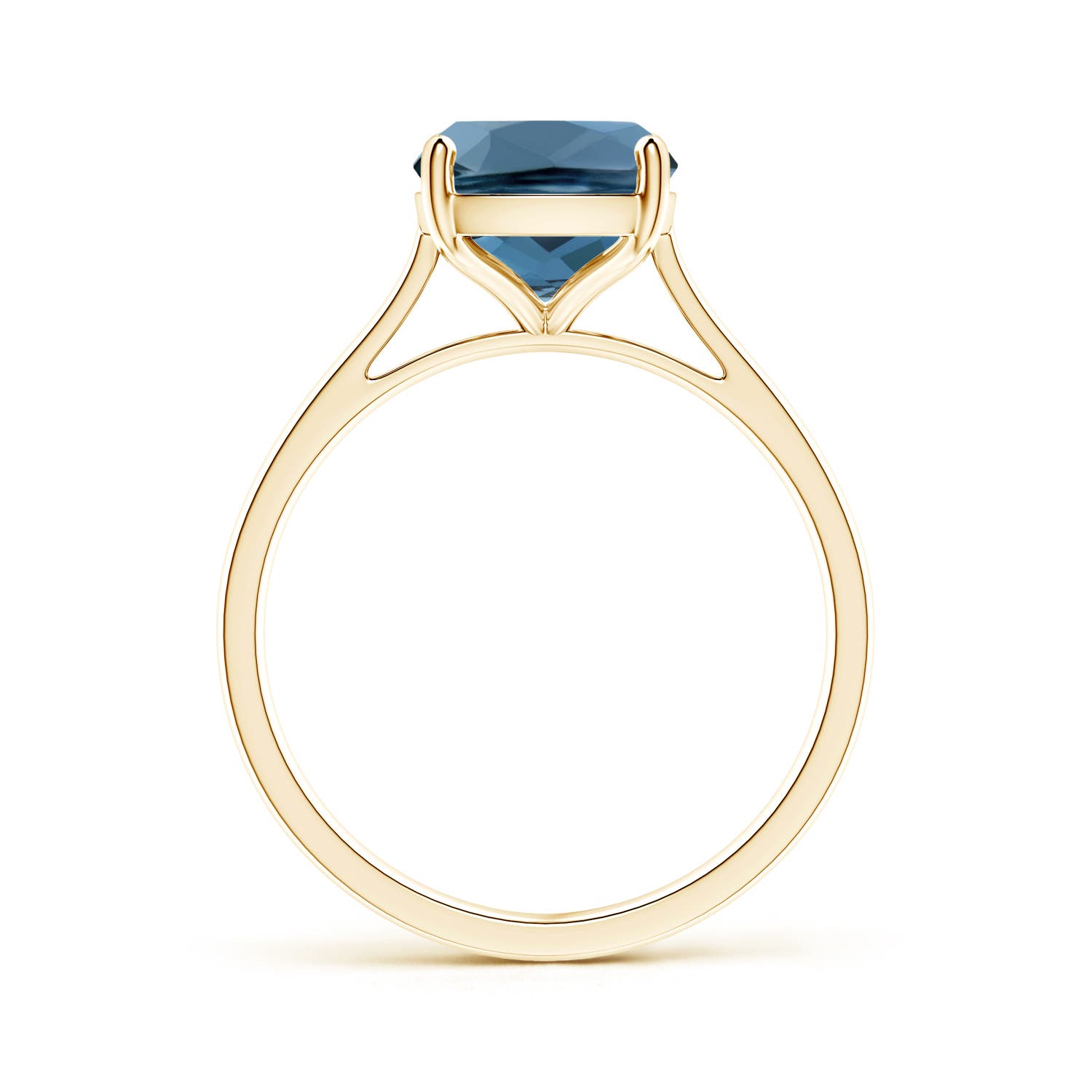 A - London Blue Topaz / 3.2 CT / 14 KT Yellow Gold