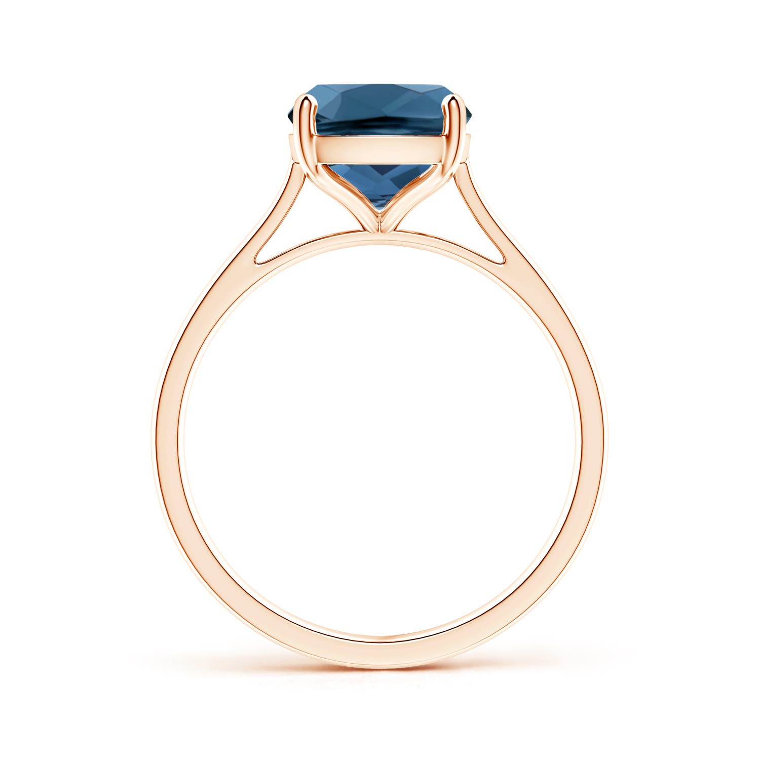 AA - London Blue Topaz / 3.2 CT / 14 KT Rose Gold