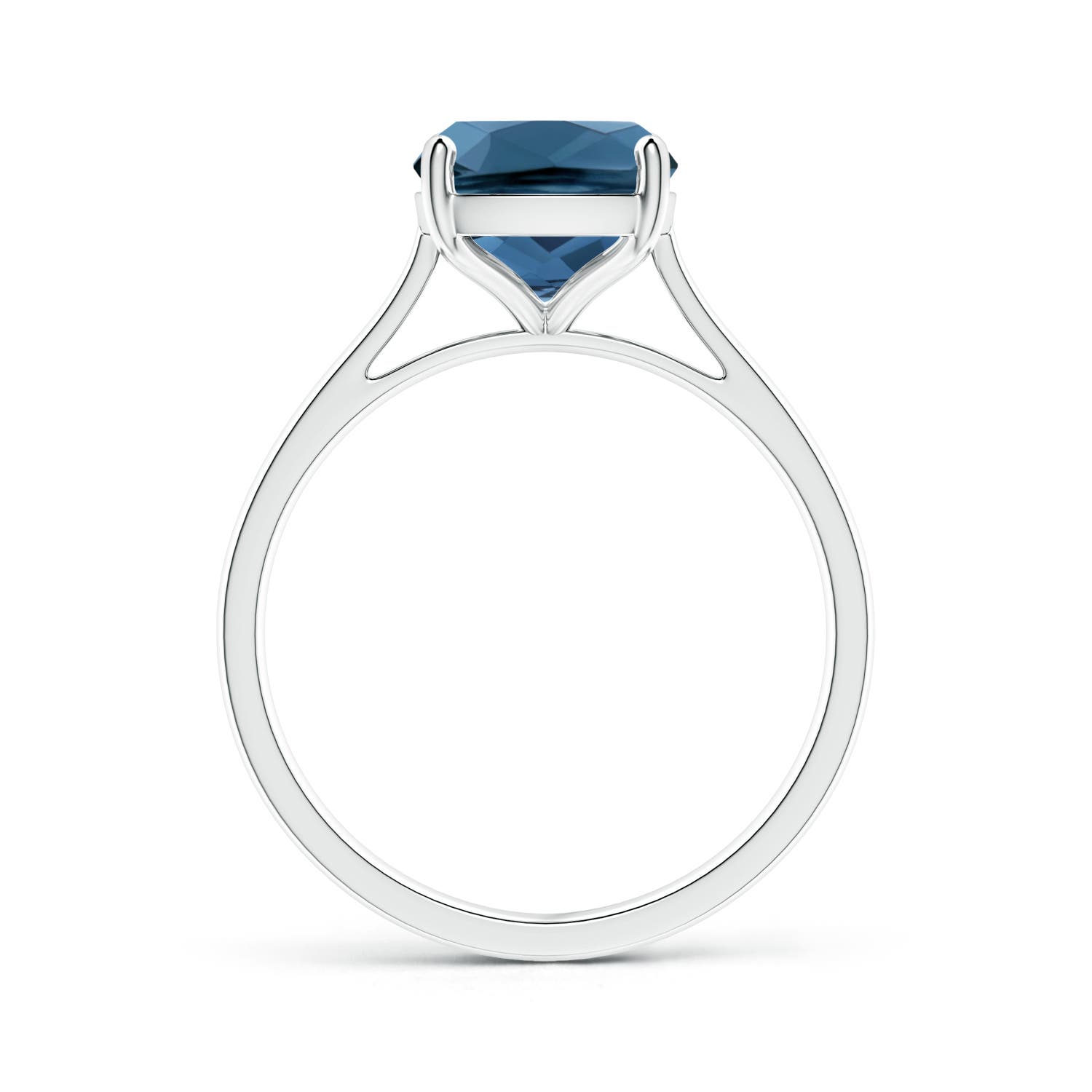 AA - London Blue Topaz / 3.2 CT / 14 KT White Gold