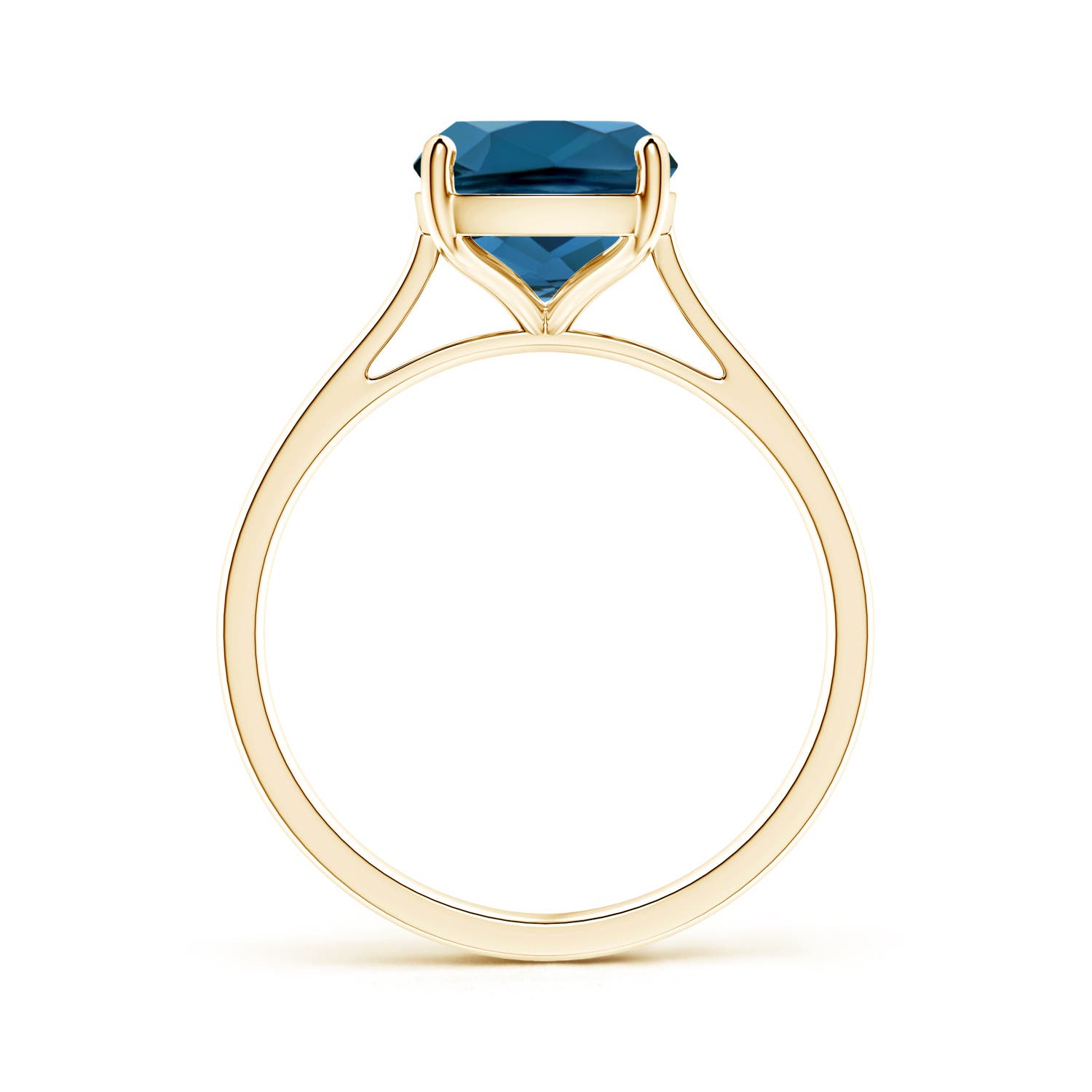 AAA - London Blue Topaz / 3.2 CT / 14 KT Yellow Gold