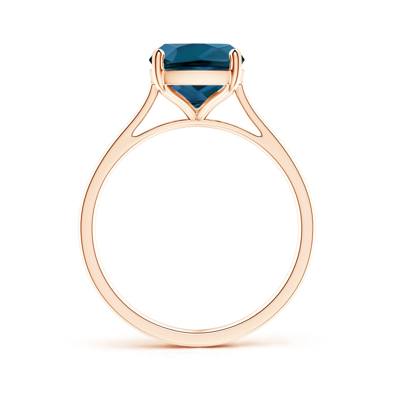 AAAA - London Blue Topaz / 3.2 CT / 14 KT Rose Gold