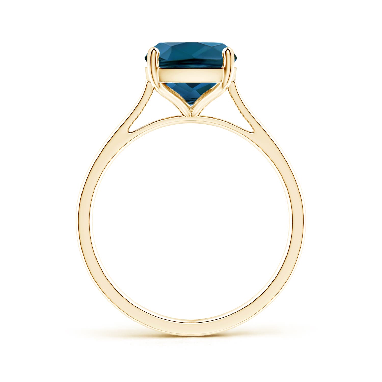 AAAA - London Blue Topaz / 3.2 CT / 14 KT Yellow Gold