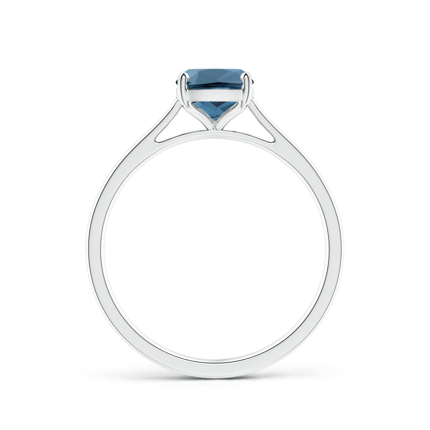 A - London Blue Topaz / 1.6 CT / 14 KT White Gold