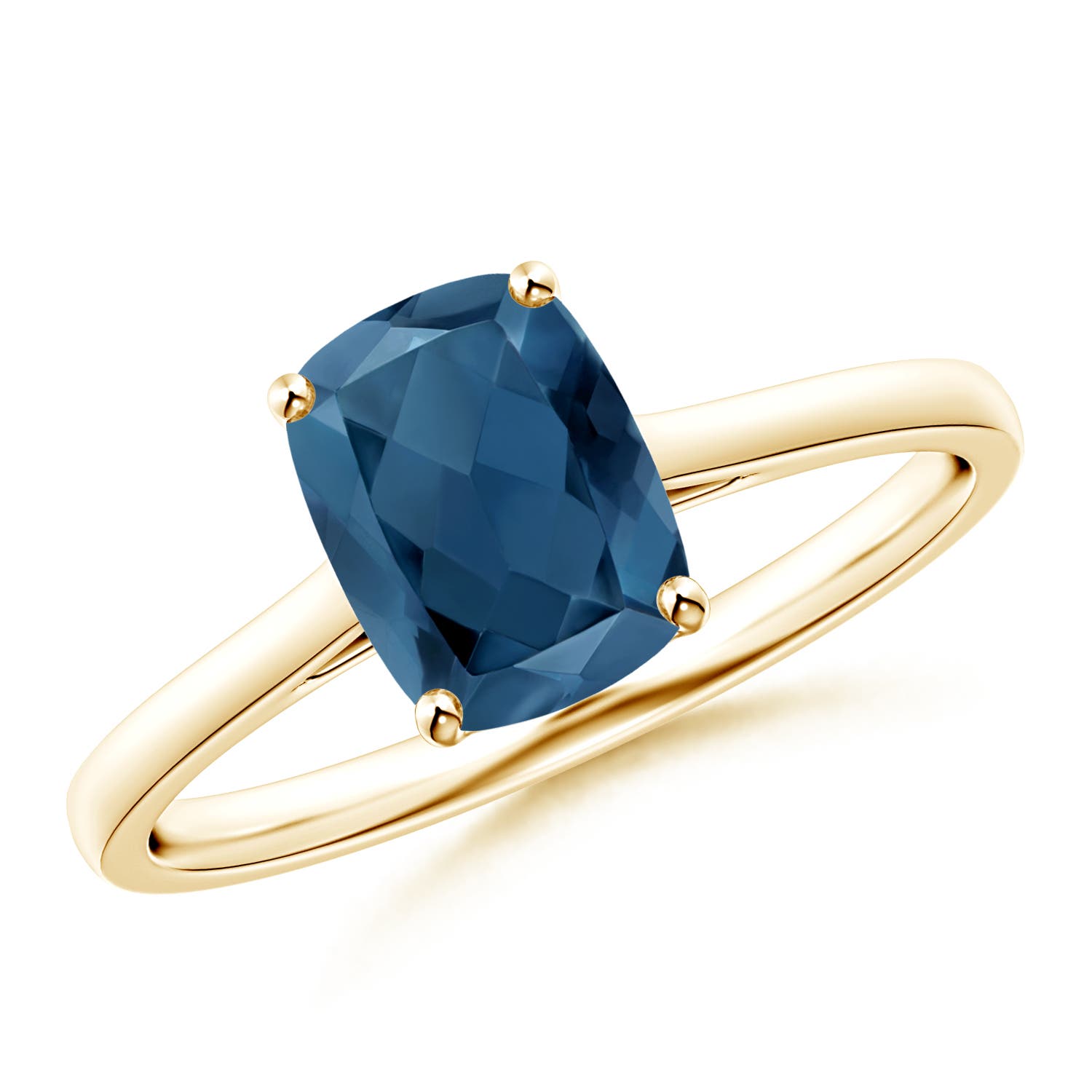 A - London Blue Topaz / 1.6 CT / 14 KT Yellow Gold