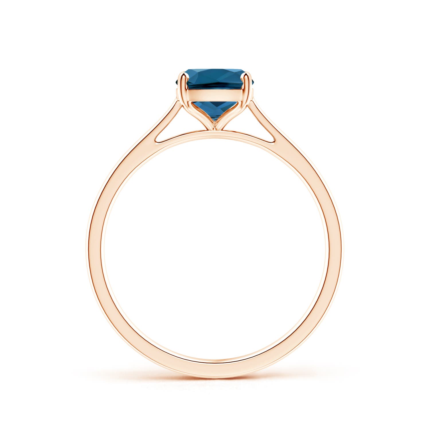 AAA - London Blue Topaz / 1.6 CT / 14 KT Rose Gold