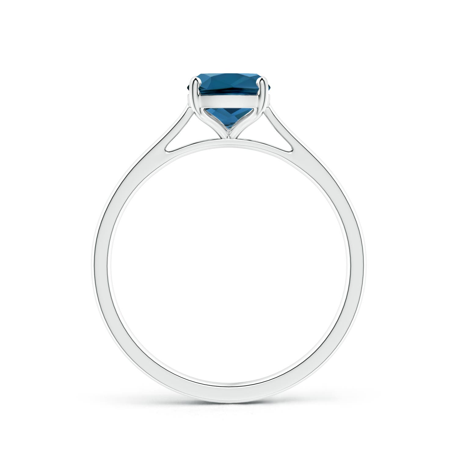 AAA - London Blue Topaz / 1.6 CT / 14 KT White Gold