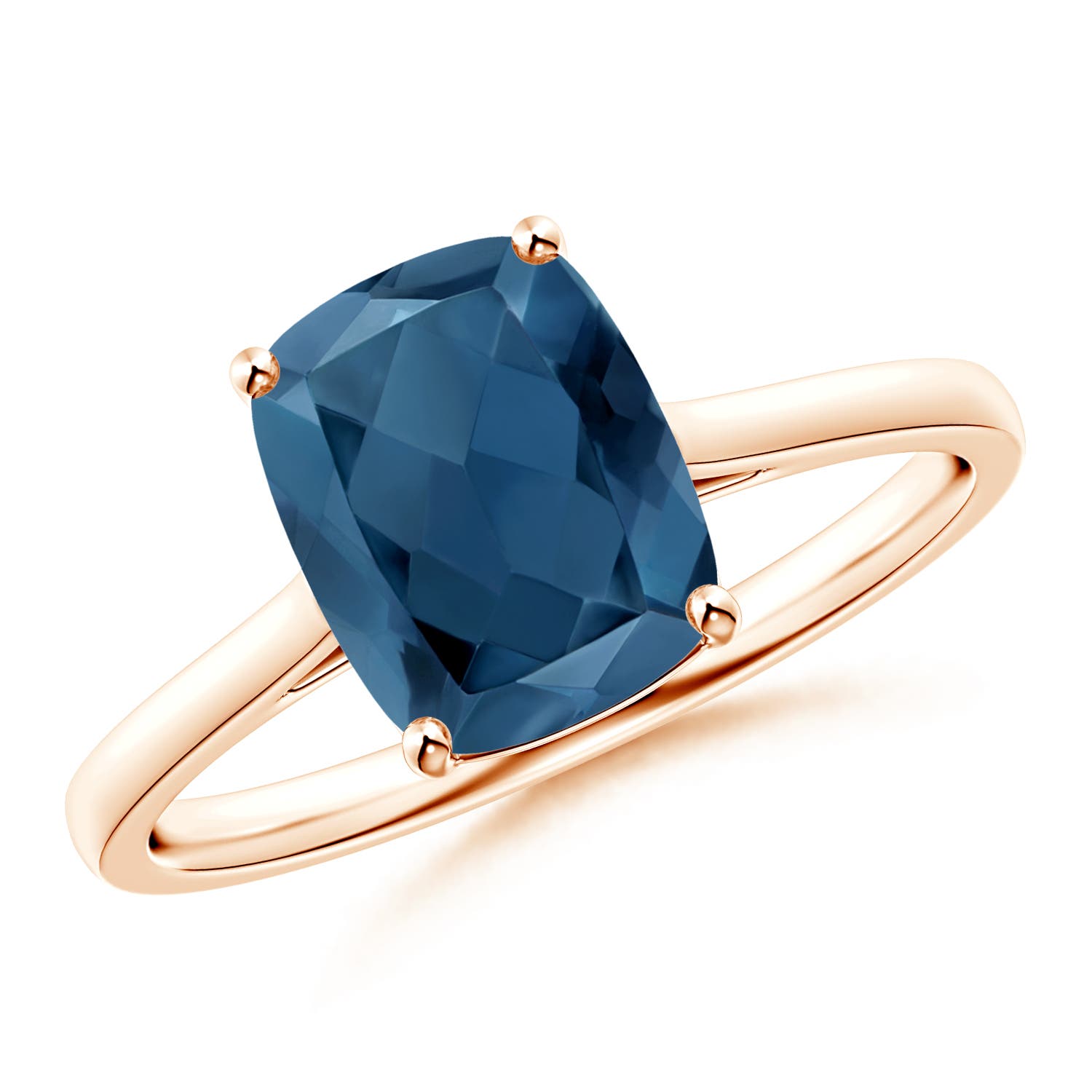 A - London Blue Topaz / 2.2 CT / 14 KT Rose Gold