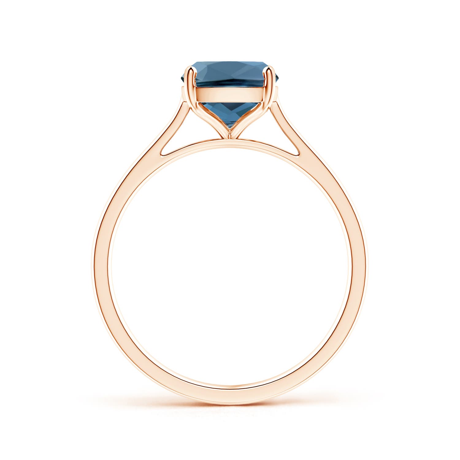 A - London Blue Topaz / 2.2 CT / 14 KT Rose Gold