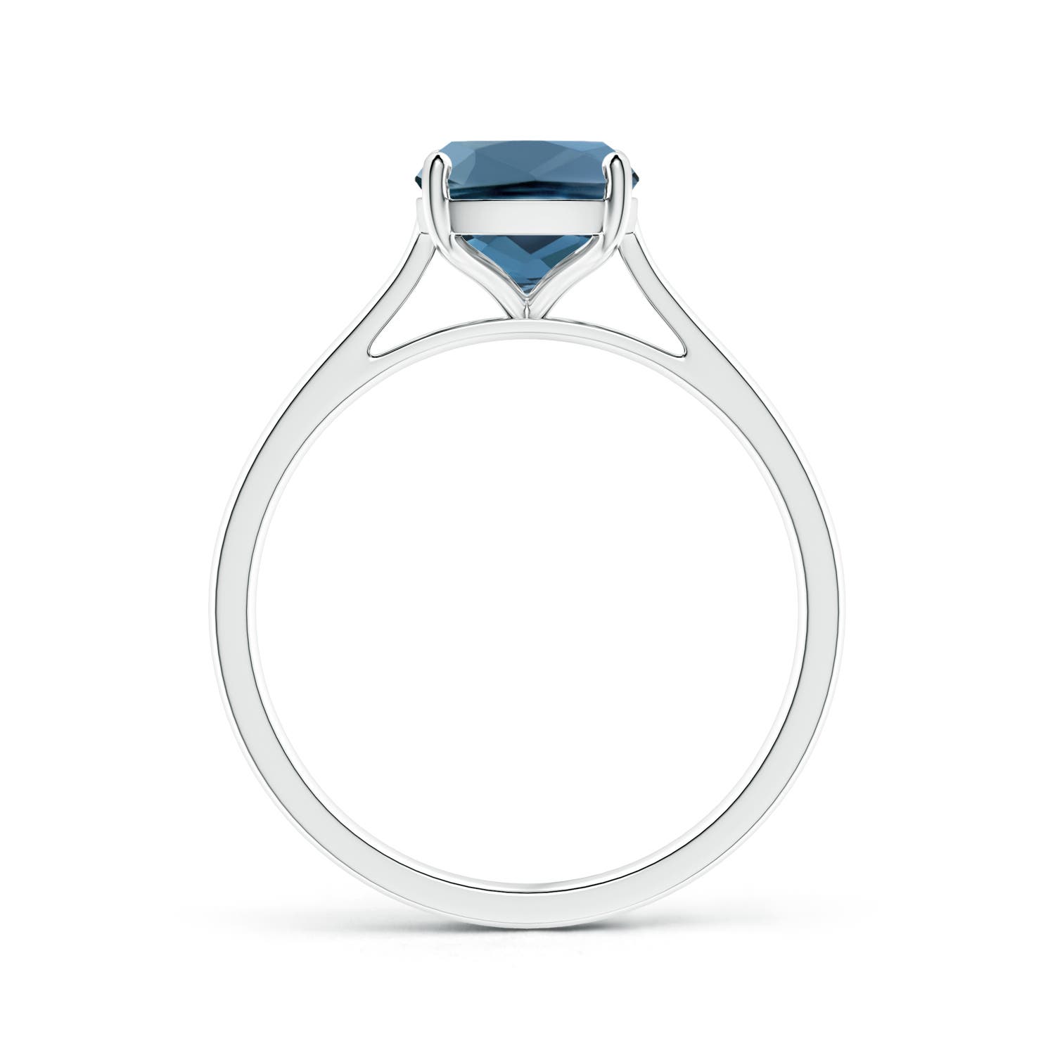 A - London Blue Topaz / 2.2 CT / 14 KT White Gold