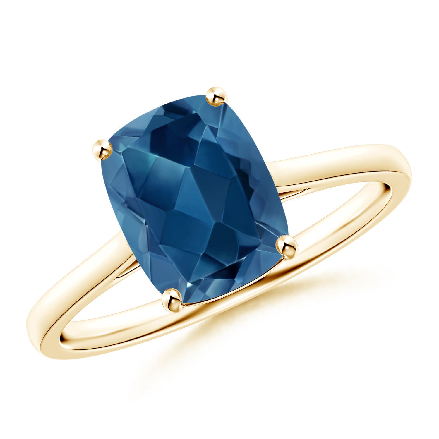 AA - London Blue Topaz / 2.2 CT / 14 KT Yellow Gold