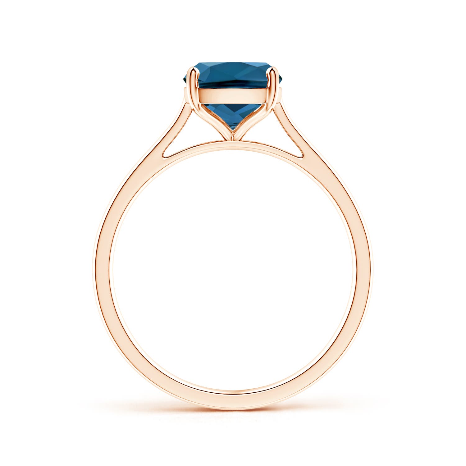 AAA - London Blue Topaz / 2.2 CT / 14 KT Rose Gold