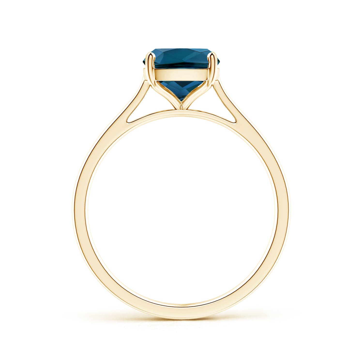 AAAA - London Blue Topaz / 2.2 CT / 14 KT Yellow Gold