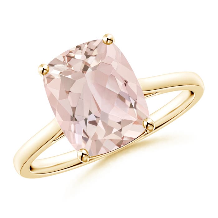 A - Morganite / 2.7 CT / 14 KT Yellow Gold