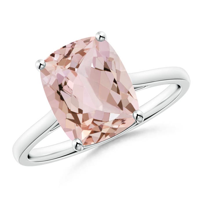 AA - Morganite / 2.7 CT / 14 KT White Gold