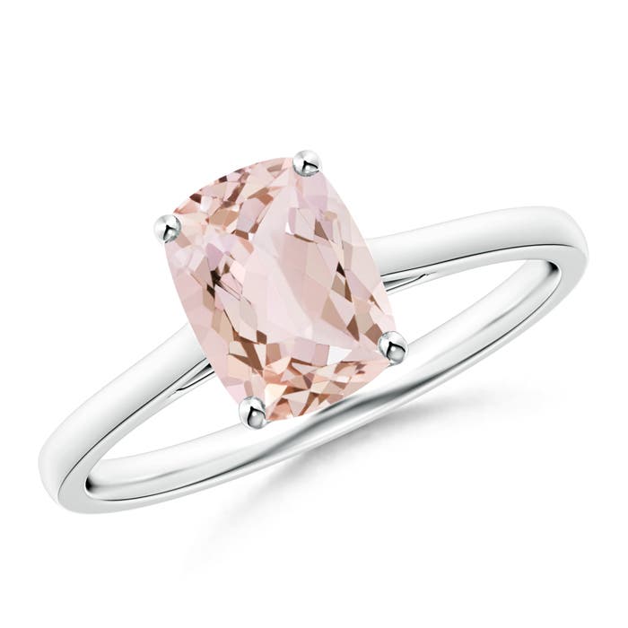 AA - Morganite / 1.2 CT / 14 KT White Gold