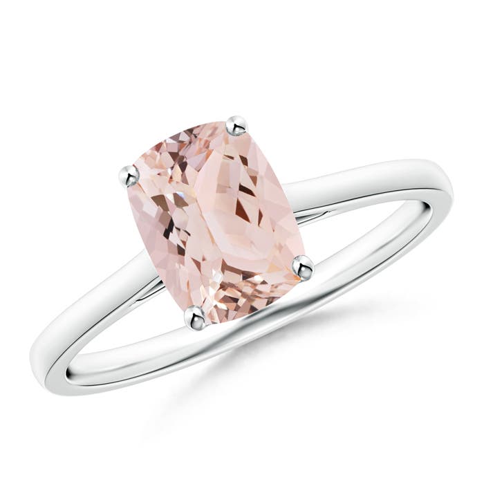 AAA - Morganite / 1.2 CT / 14 KT White Gold