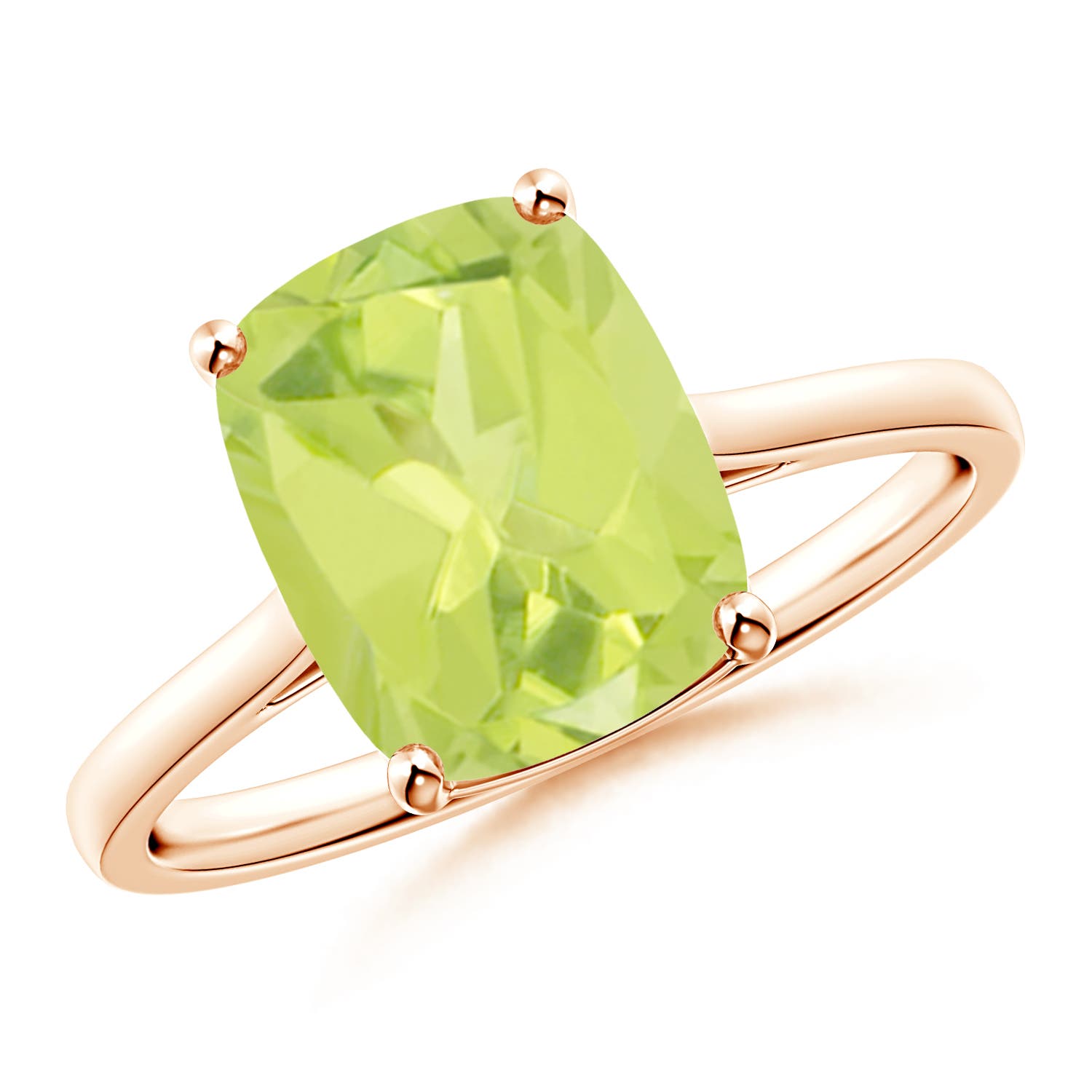 A - Peridot / 2.9 CT / 14 KT Rose Gold