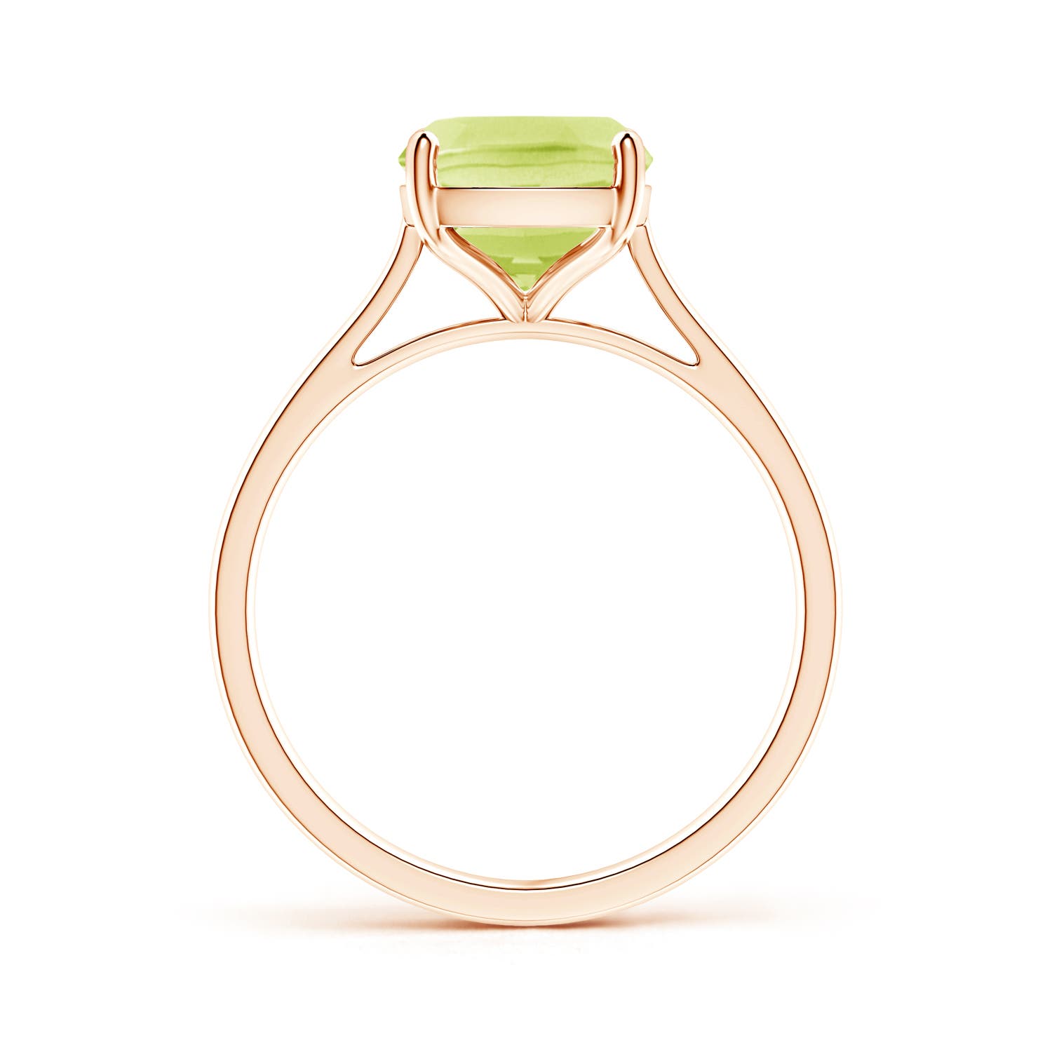 A - Peridot / 2.9 CT / 14 KT Rose Gold