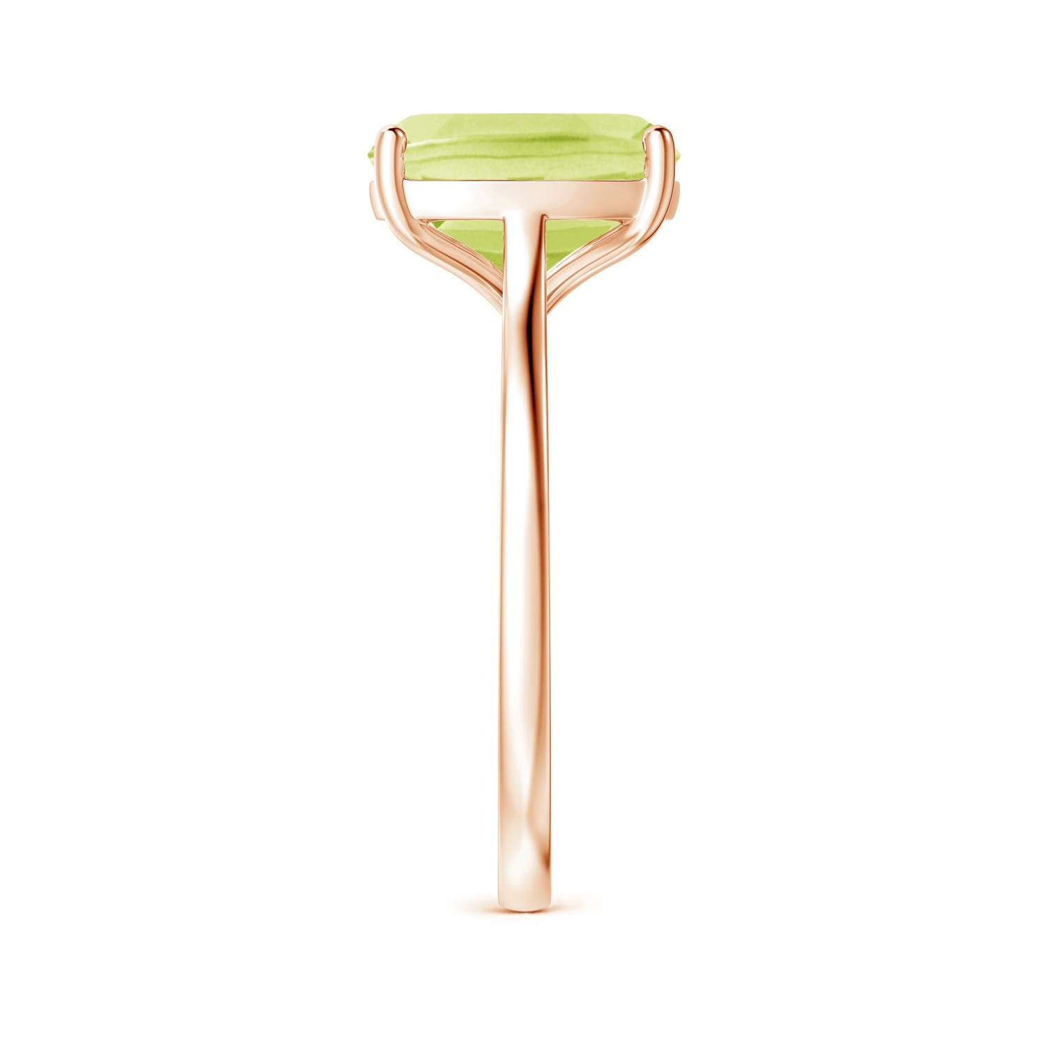 A - Peridot / 2.9 CT / 14 KT Rose Gold