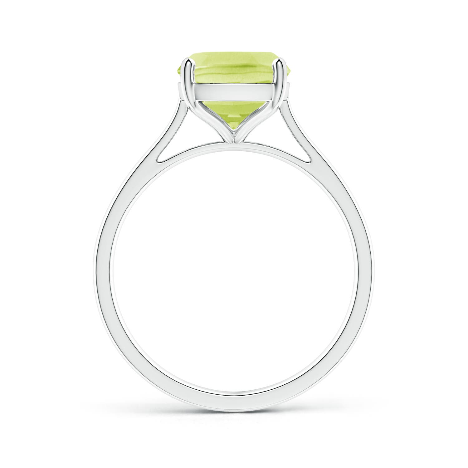 A - Peridot / 2.9 CT / 14 KT White Gold