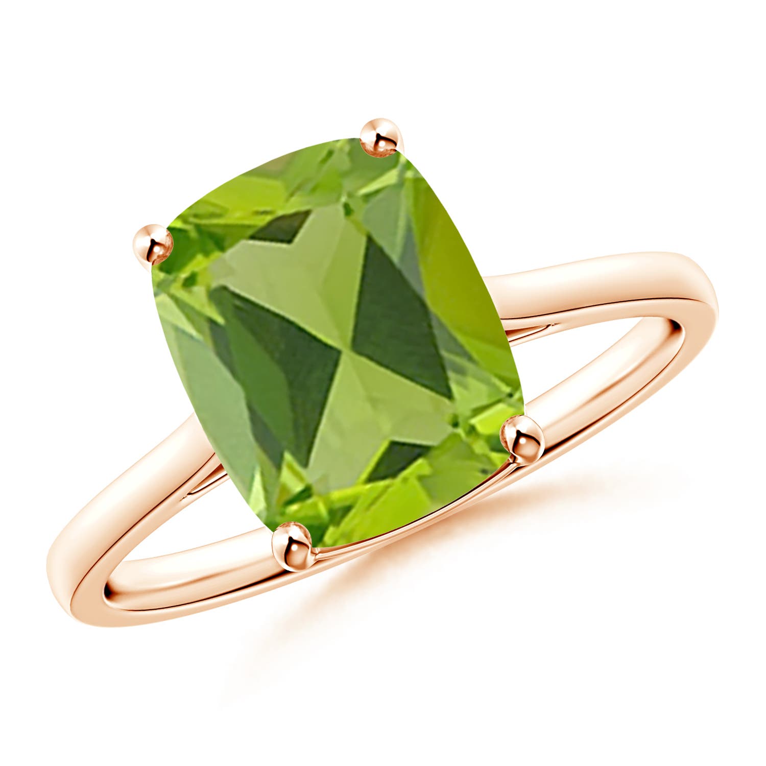 AAA - Peridot / 2.9 CT / 14 KT Rose Gold