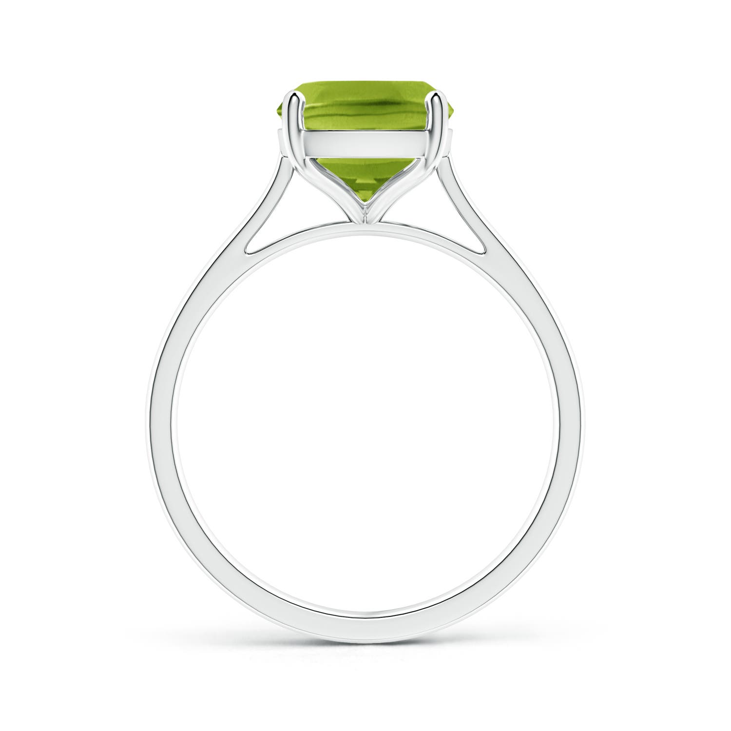 AAA - Peridot / 2.9 CT / 14 KT White Gold