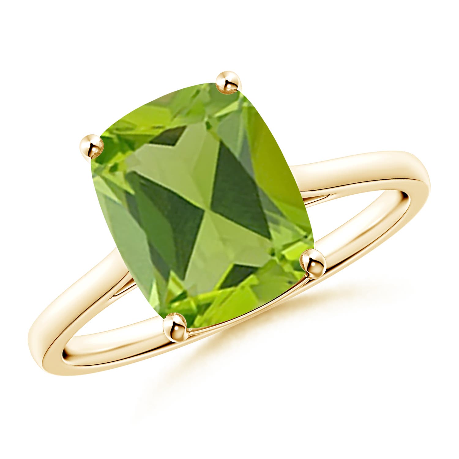 AAA - Peridot / 2.9 CT / 14 KT Yellow Gold