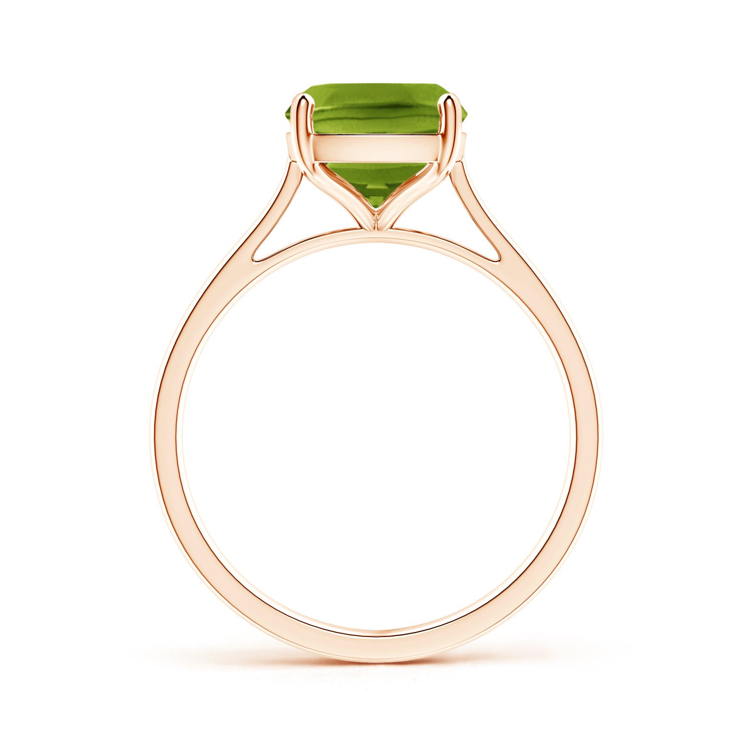 AAAA - Peridot / 2.9 CT / 14 KT Rose Gold